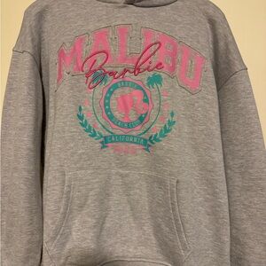 NWOT Malibu Barbie Gray Hoodie size Small